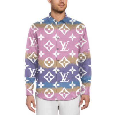 Louis Vuitton LV Long Sleeves Button Down Shirt For Elegant Men LSB1157