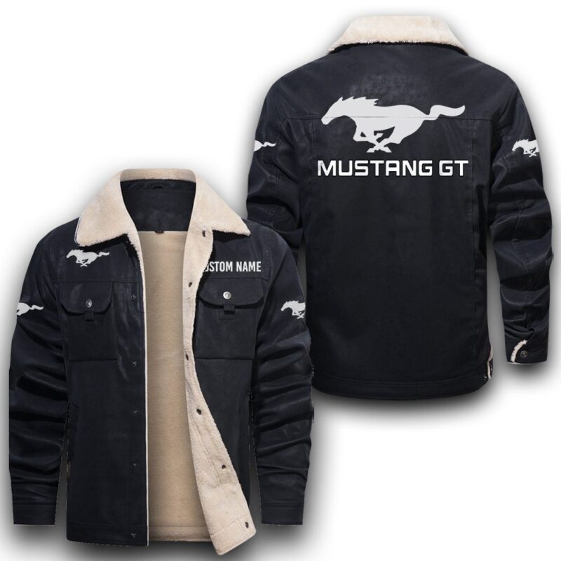 Mustang Gt Sherpa Lined Leather Jacket