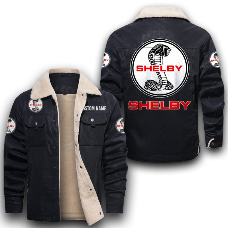 Shelby Cobra Sherpa Lined Leather Jacket