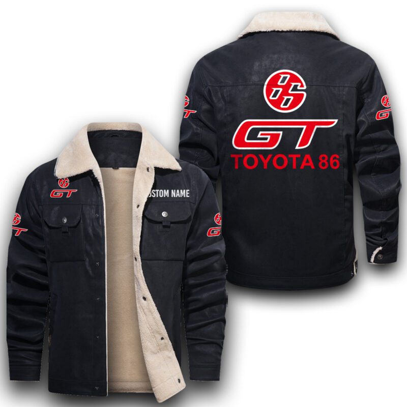 Toyota 86 Sherpa Lined Leather Jacket