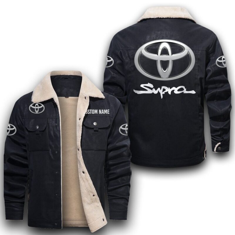 Toyota Supra Sherpa Lined Leather Jacket