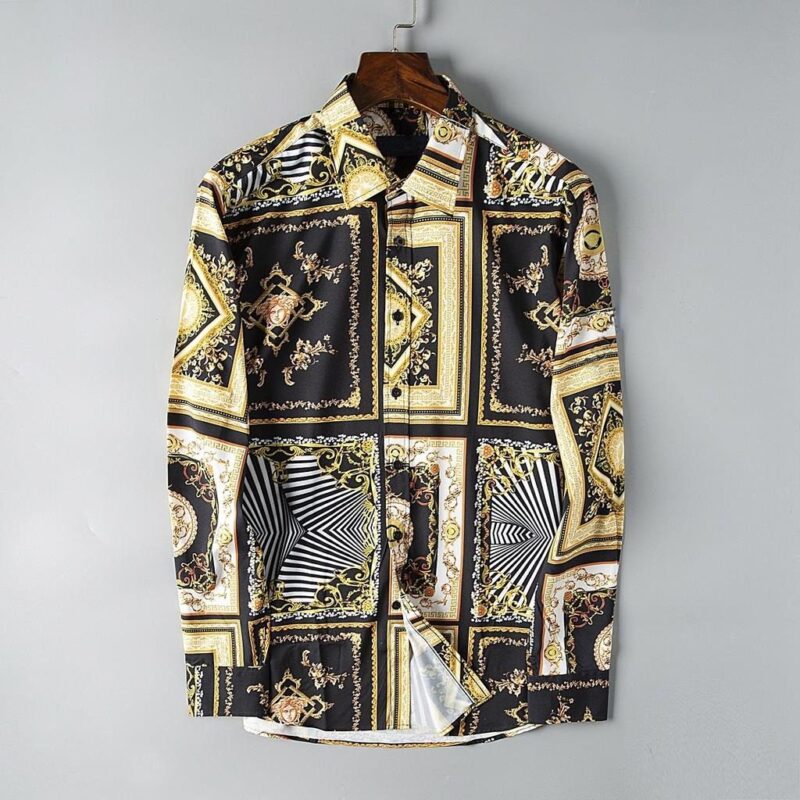 Versace Long Sleeves Button Down Shirt For Elegant Men LSB1081