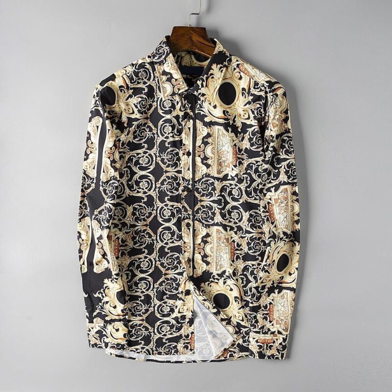 Versace Long Sleeves Button Down Shirt For Elegant Men LSB1084