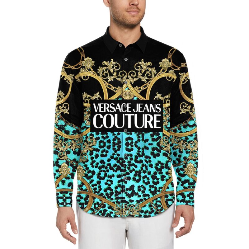 Versace Long Sleeves Button Down Shirt For Elegant Men LSB1092