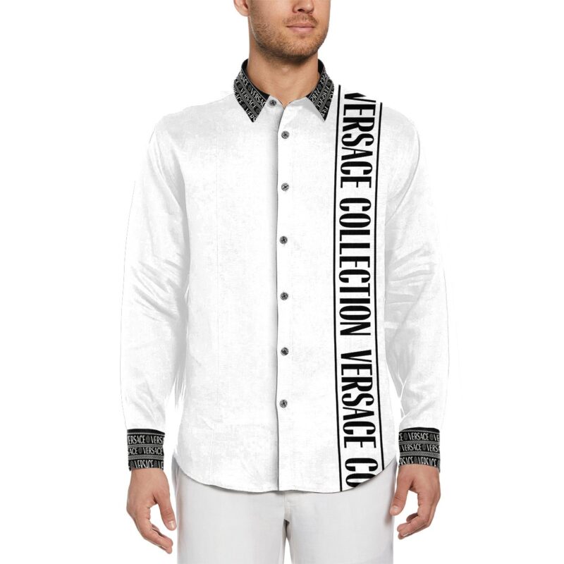 Versace Long Sleeves Button Down Shirt For Elegant Men LSB1106