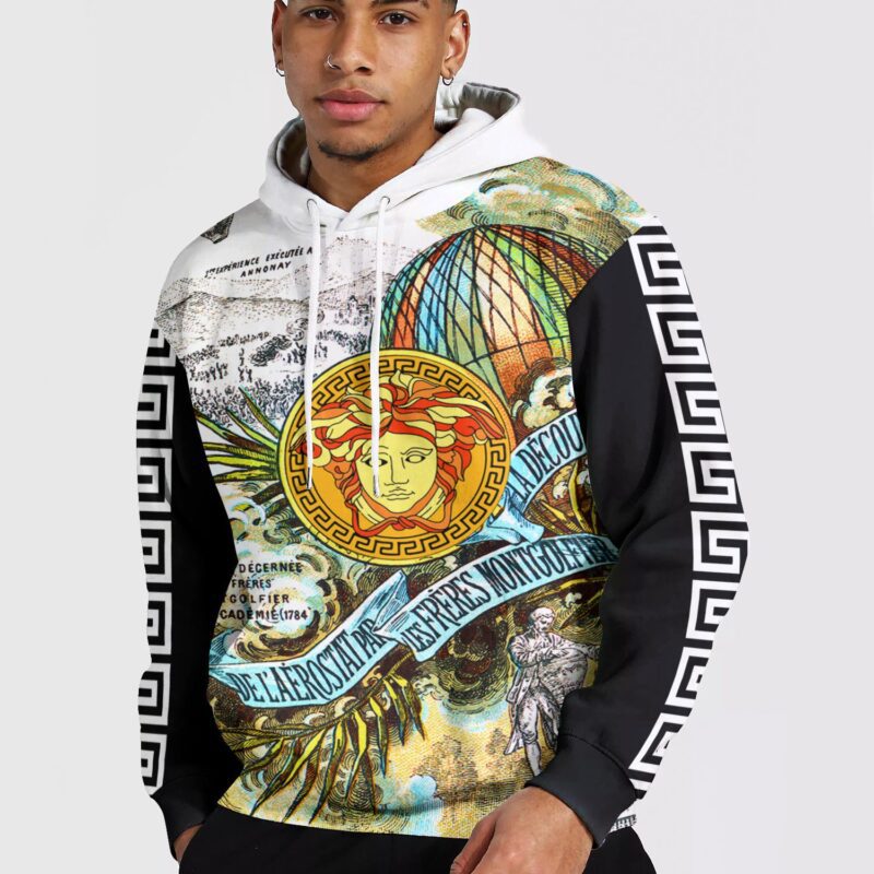 Versace Luxury 3D Pullover Unisex Hoodie LZH1224
