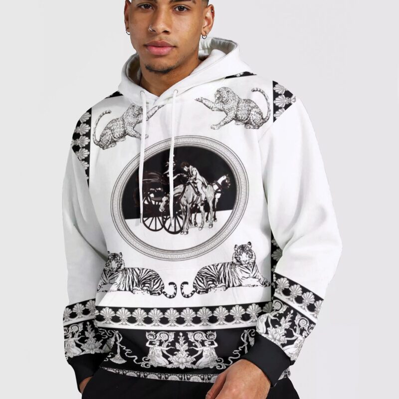 Versace Luxury 3D Pullover Unisex Hoodie LZH1238