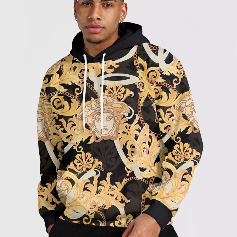 Versace Luxury 3D Pullover Unisex Hoodie LZH1239