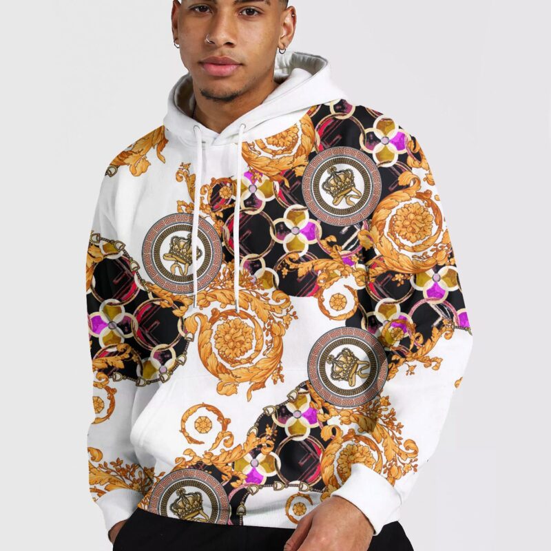 Versace Luxury 3D Pullover Unisex Hoodie LZH1245