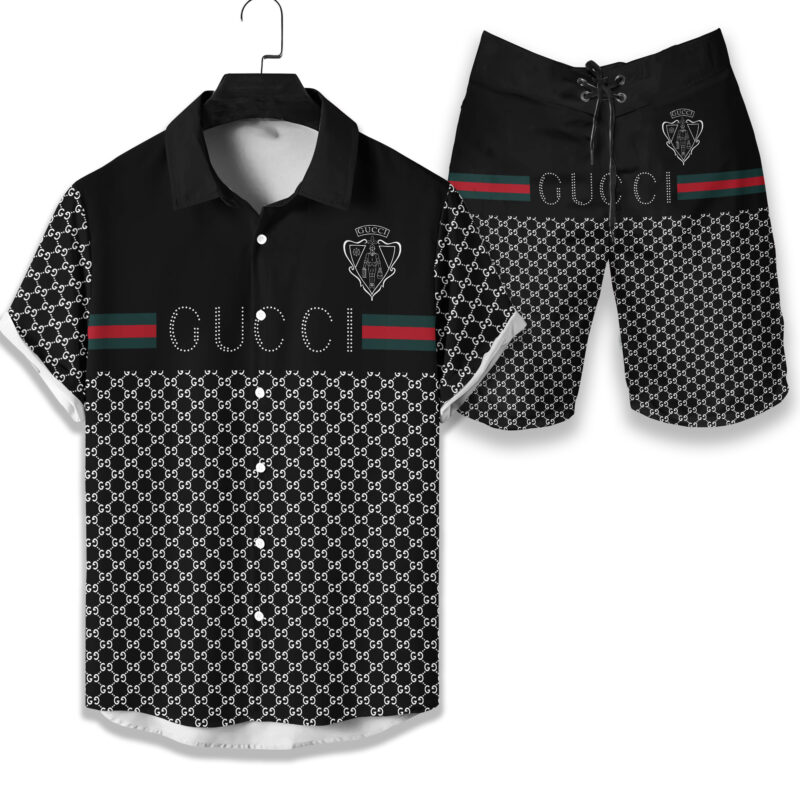 Gucci Luxury Hawaiian Shirt & Short Set LHS1018