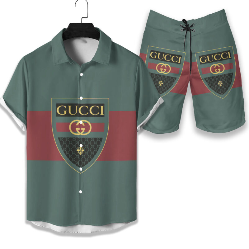 Gucci Luxury Hawaiian Shirt & Short Set LHS1020