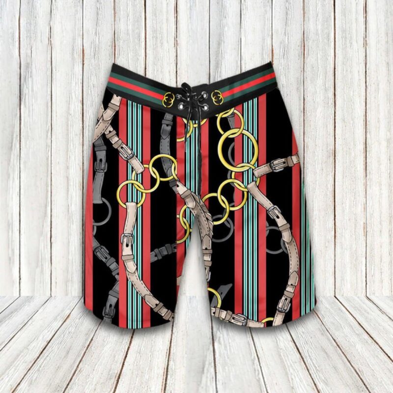Gucci Luxury Hawaiian Shirt Short Set LHS1024 1