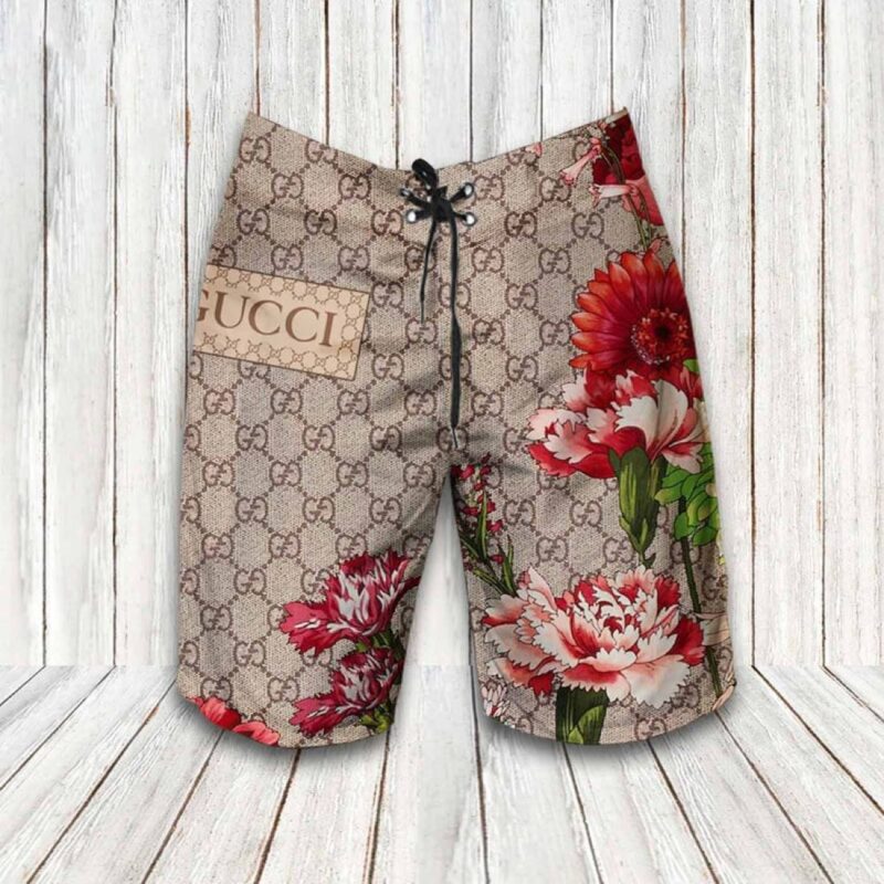 Gucci Luxury Hawaiian Shirt Short Set LHS1025 1