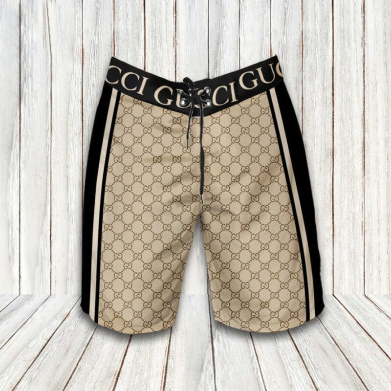 Gucci Luxury Hawaiian Shirt Short Set LHS1027 1