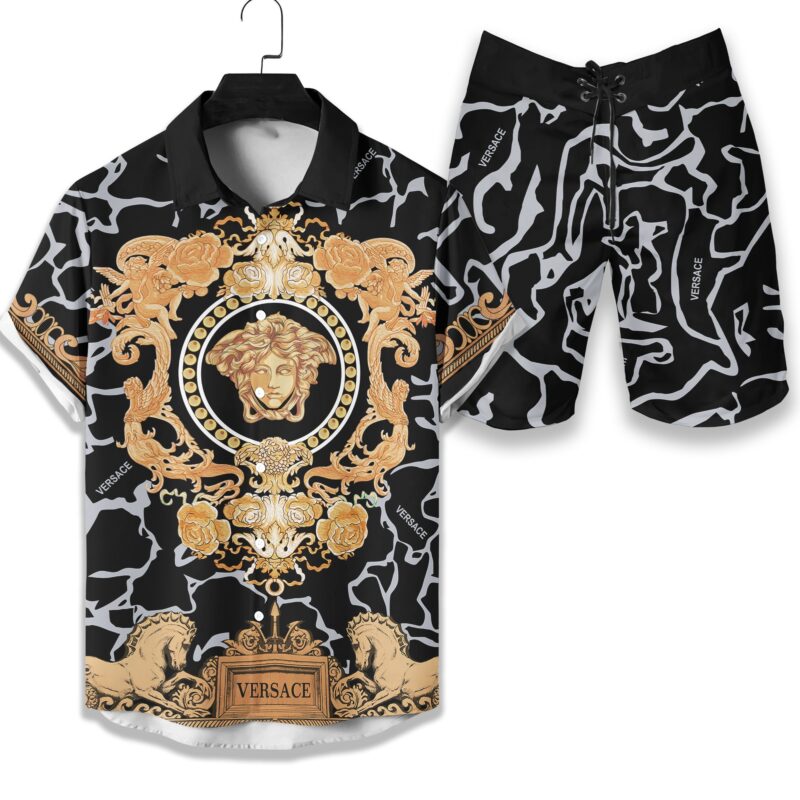 Versace Luxury Hawaiian Shirt & Short Set LHS1204