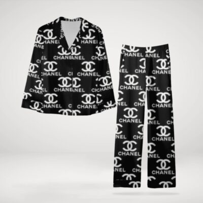 2024 Trending Luxury Chanel Satin Pajama Set PJS1041