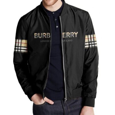 Burberry Luxury Brand Varsity Zipper Jacket VST1039