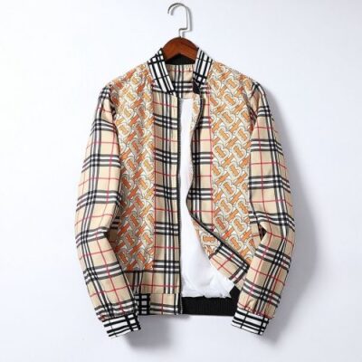 Burberry Luxury Brand Varsity Zipper Jacket VST1192