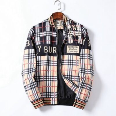 Burberry Luxury Brand Varsity Zipper Jacket VST1193