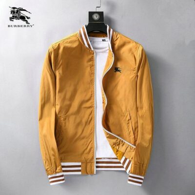 Burberry Luxury Brand Varsity Zipper Jacket VST1197