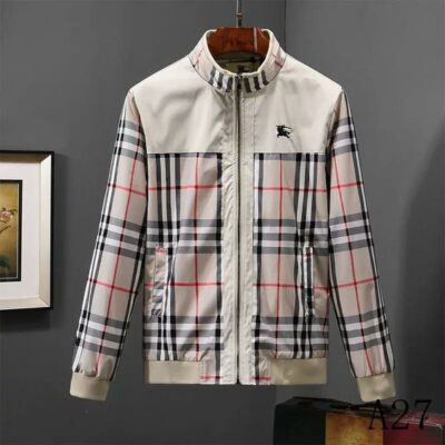 Burberry Luxury Brand Varsity Zipper Jacket VST1201