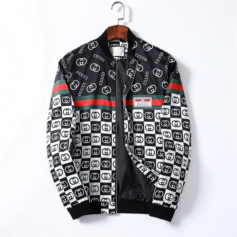 Gucci Luxury Brand Varsity Zipper Jacket VST1216