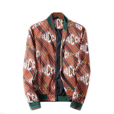 Gucci Luxury Brand Varsity Zipper Jacket VST1219