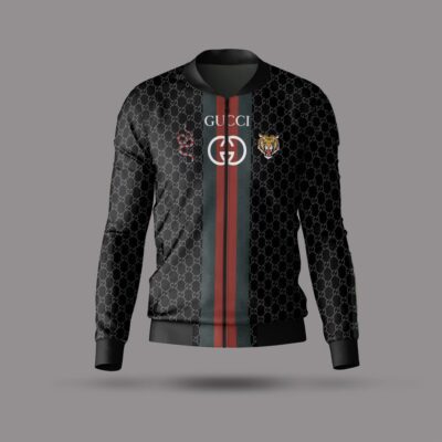 Gucci Luxury Brand Varsity Zipper Jacket VST1228