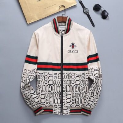 Gucci Luxury Brand Varsity Zipper Jacket VST1242