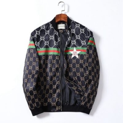 Gucci Luxury Brand Varsity Zipper Jacket VST1254