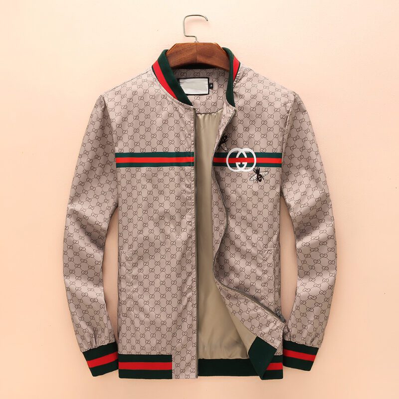 Gucci Luxury Brand Varsity Zipper Jacket VST1265