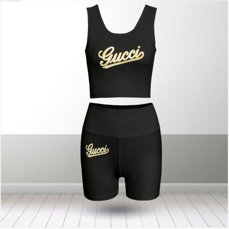 Gucci Summer Women Sport Bra Yoga Set Running Outfit SBY1030