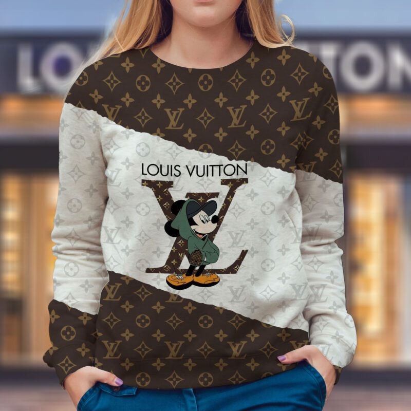 LV Disney Mickey Mouse Luxury Unisex Sweatshirt USL1313