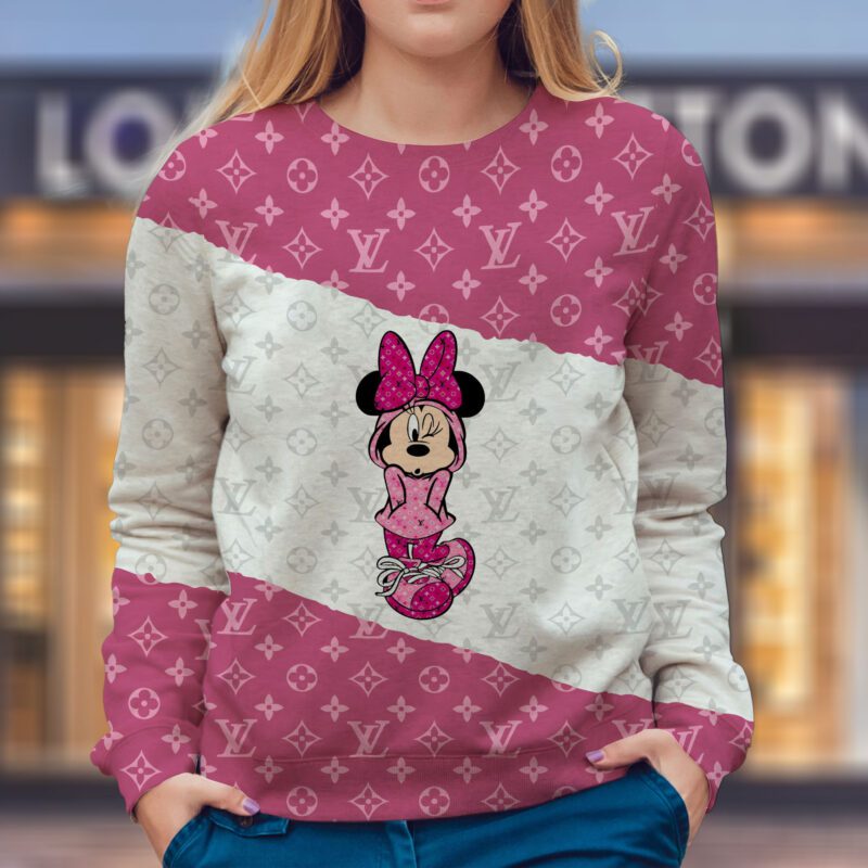 LV Disney Mickey Mouse Luxury Unisex Sweatshirt USL1314