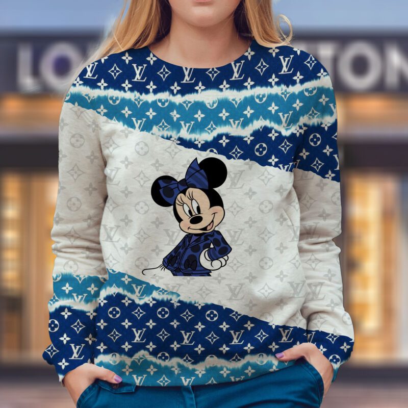 LV Disney Mickey Mouse Luxury Unisex Sweatshirt USL1318