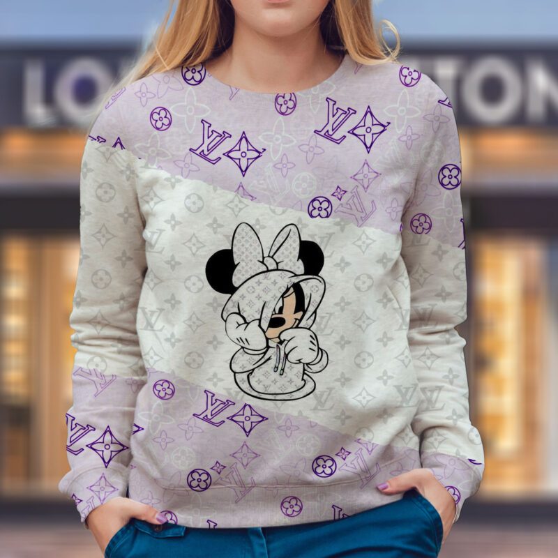 LV Disney Mickey Mouse Luxury Unisex Sweatshirt USL1325