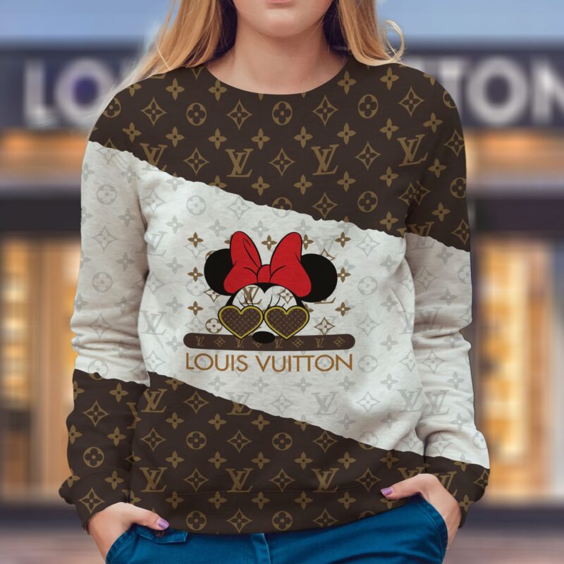 LV Disney Mickey Mouse Luxury Unisex Sweatshirt USL1326