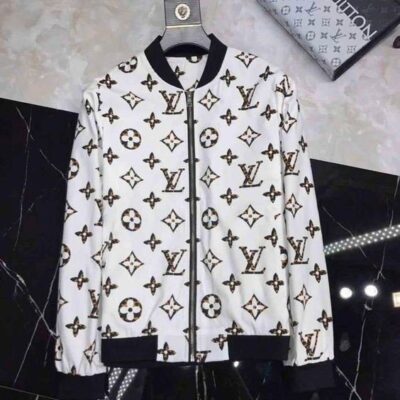LV Luxury Brand Varsity Zipper Jacket VST1083