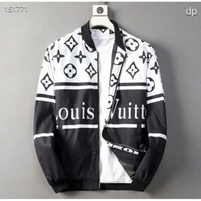 LV Luxury Brand Varsity Zipper Jacket VST1091