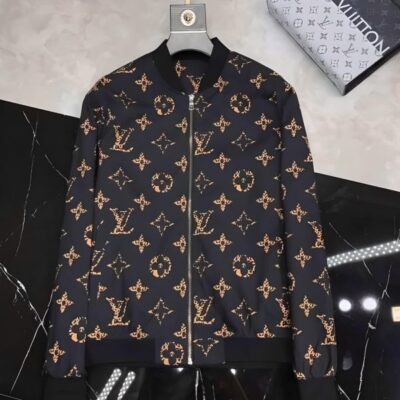 LV Luxury Brand Varsity Zipper Jacket VST1162