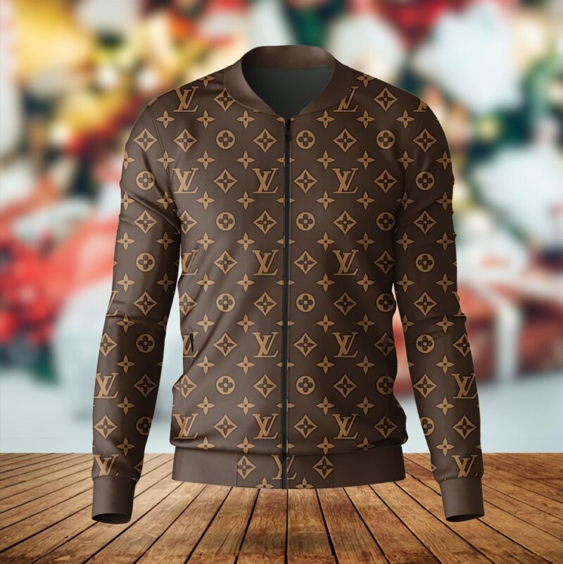 LV Luxury Brand Varsity Zipper Jacket VST1171