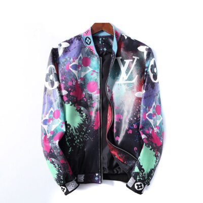 LV Luxury Brand Varsity Zipper Jacket VST1271