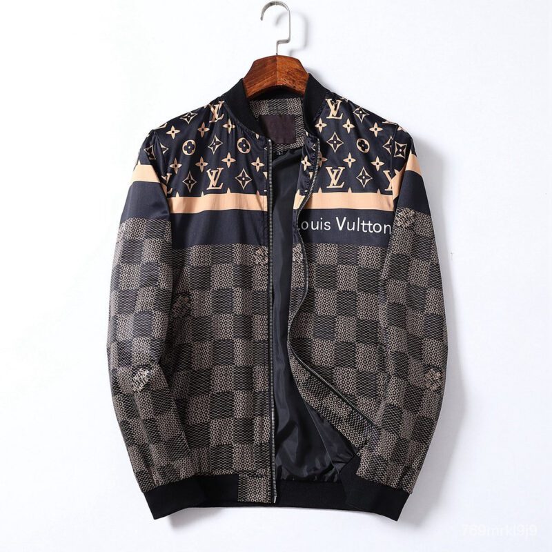 LV Luxury Brand Varsity Zipper Jacket VST1305