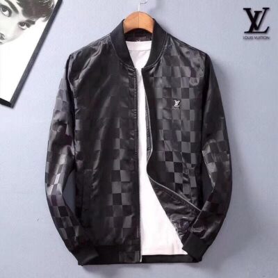LV Luxury Brand Varsity Zipper Jacket VST1306