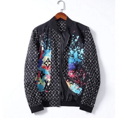 LV Luxury Brand Varsity Zipper Jacket VST1318