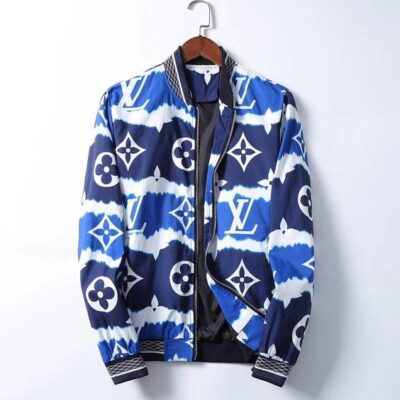 LV Luxury Brand Varsity Zipper Jacket VST1337
