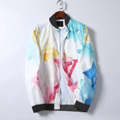 LV Luxury Brand Varsity Zipper Jacket VST1339