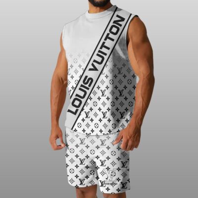 LV Luxury Combo Tank Top Shorts Set Outfit Summer CTS1015