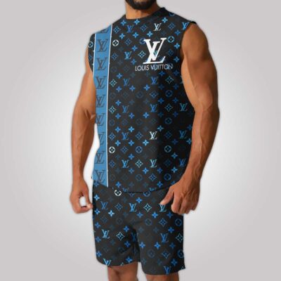 LV Luxury Combo Tank Top Shorts Set Outfit Summer CTS1051