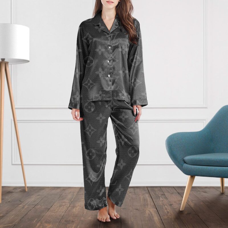 LV Monogram Long Satin Pajama Set PJS1001